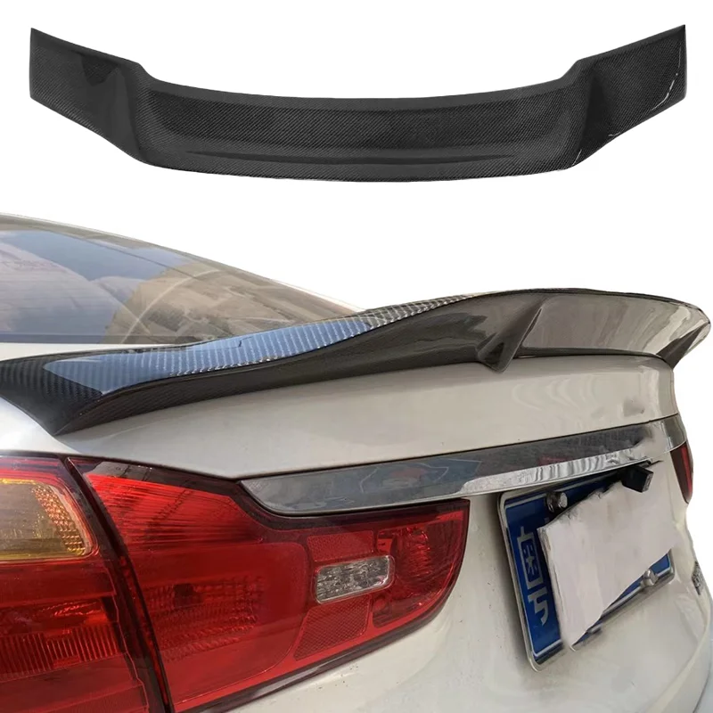 

Suitable for the 2016-2018 Kia K3 tail wing 100% pure carbon fiber rear trunk lip cover R-type spoiler