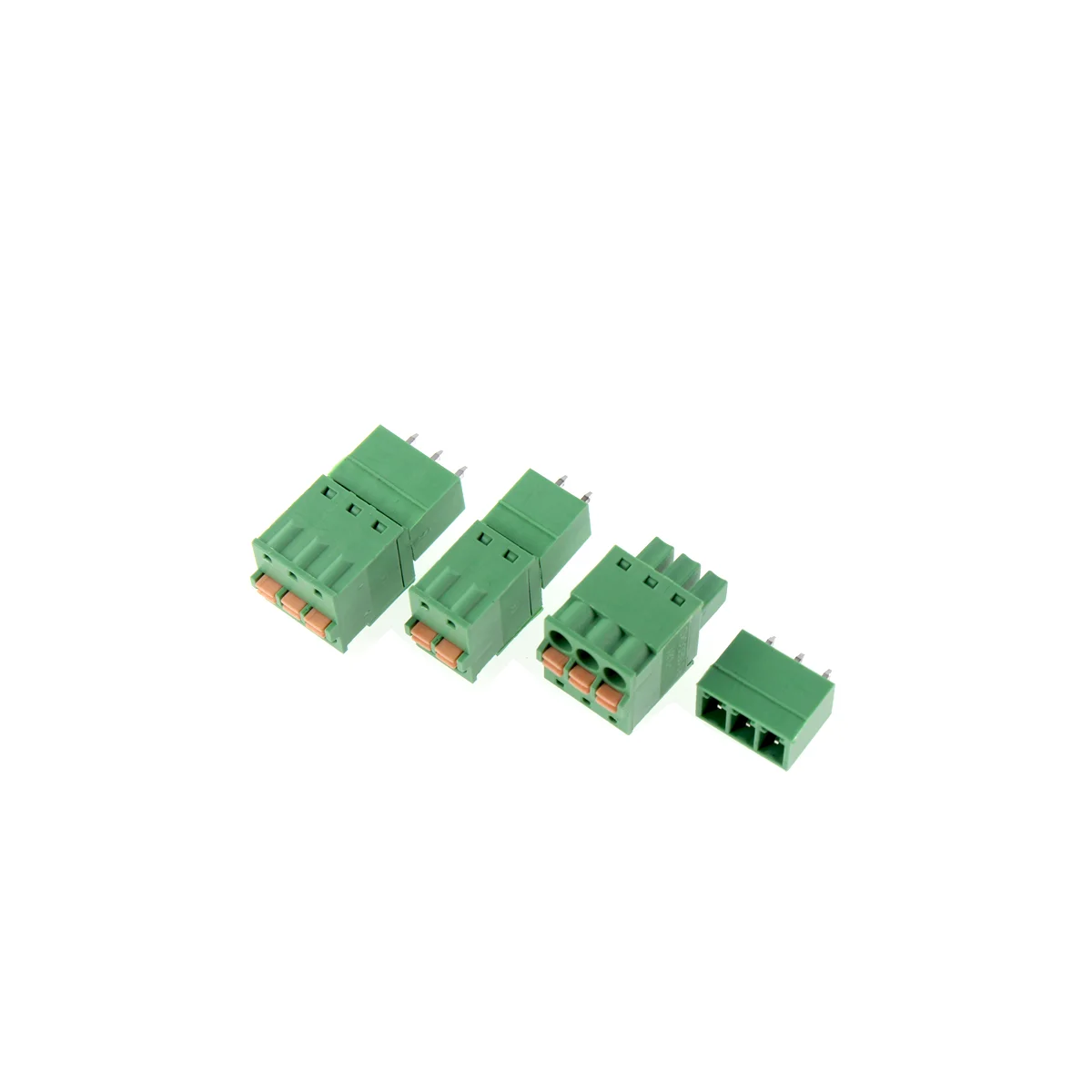 Imagem -04 - Conector Pluggable dos Blocos Terminais do Pwb Encaixe da Mola Screwless Kf15edgkd 8pin 381 Milímetros Peças