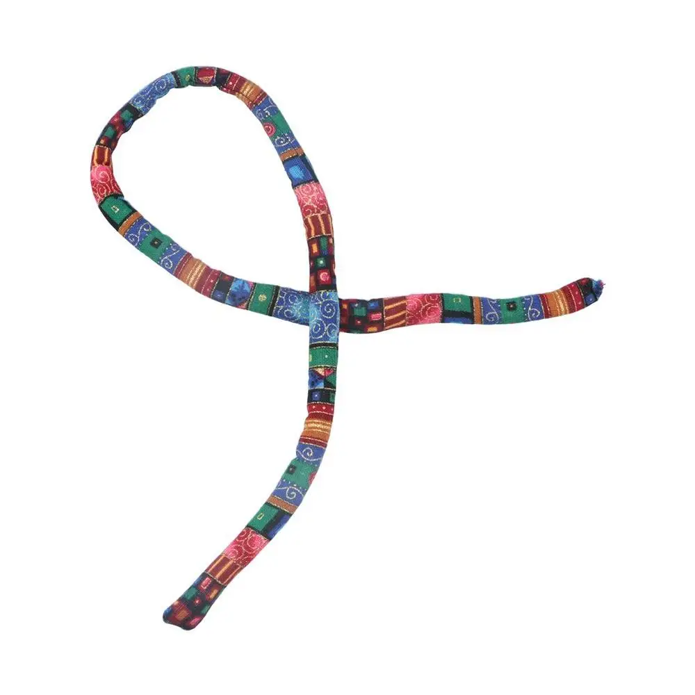 Stick Cloth Printing Women Hair Accessories Bendable Dreadlocks Ethnic Style Hair Rope Women Hair Band Spiral Lock Hair Ties