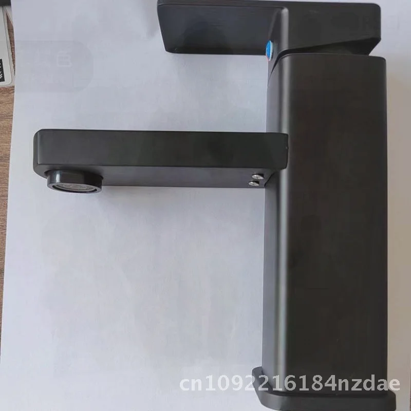 

Modern Minimalist Basin Faucet Single Cold Water Tap Stainless Steel Plastic Alloy Combination for Bathroom Washbasin with