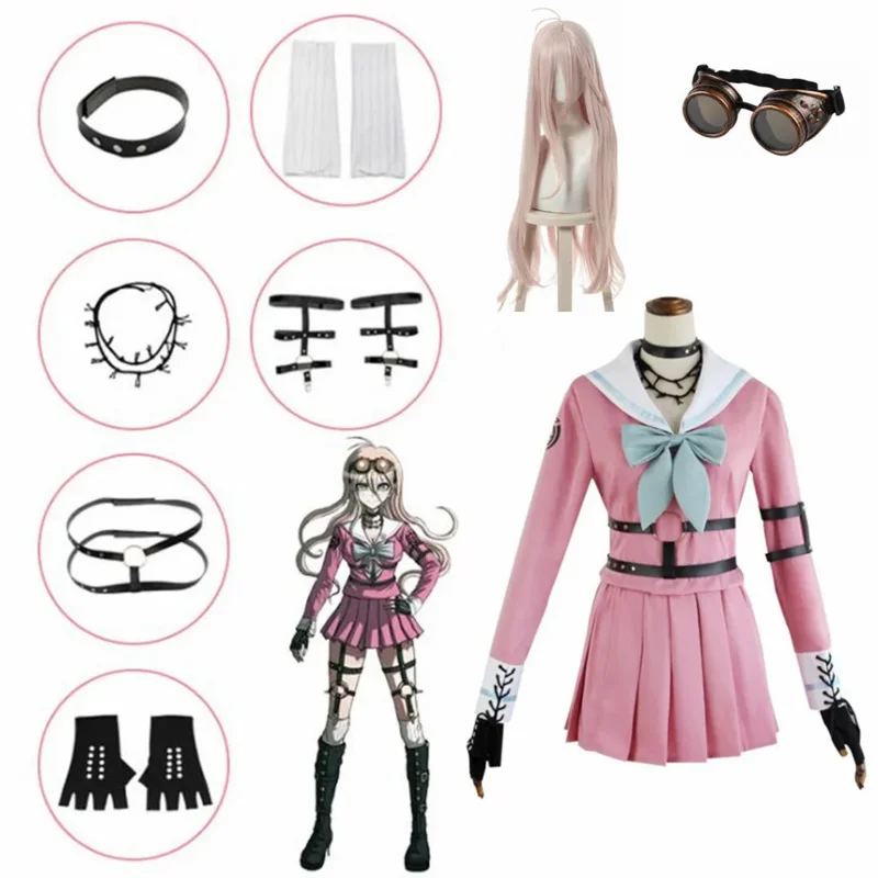 Anime Danganronpa V3 Miu Iruma Women Dress Girls Uniforms Clothing Cosplay Costumes RZ742