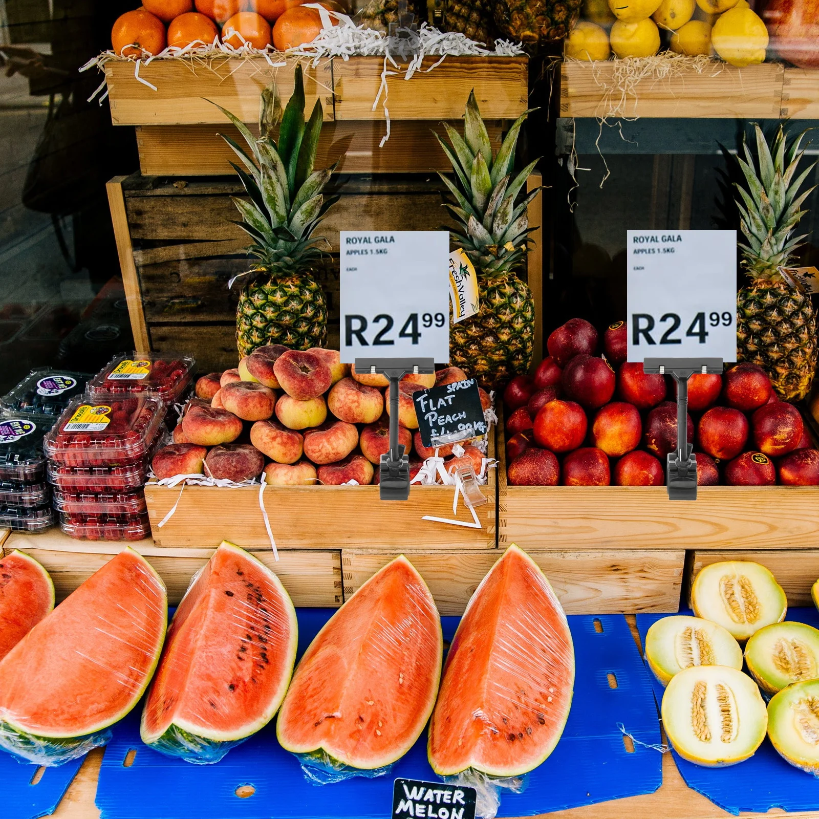 

4Pcs Supermarket Promotion Clips Adjustable Plastic Sign Holders Price Tags Display Grip Advertising Sign Clips