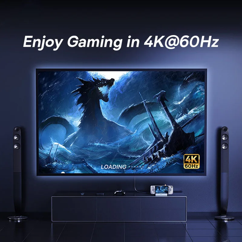 Nintend 스위치 유형 C-HDMI 4K@60Hz RJ45 기가비트 PD 100W 유형 C USB 3.0 허브용 스팀 데크용 Baseus USB C 도킹 스테이션 썸네일 6