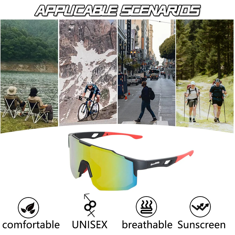 Novos óculos de sol polarizados para homens mtb ciclismo óculos esportes ao ar livre bicicleta uv400 óculos de ciclismo de estrada feminino