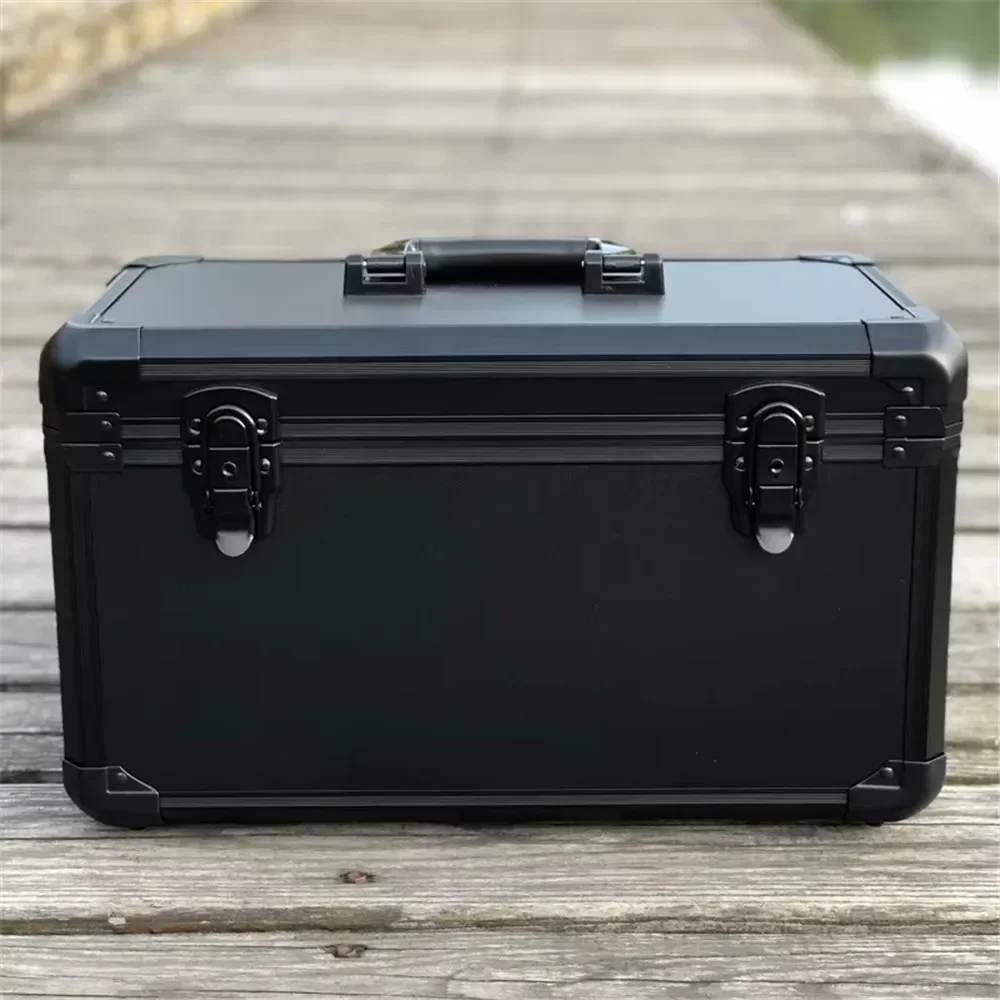Large Aluminum Alloy Toolbox Through Machine Aluminum Alloy Storage Box Equipment Aircraft Model Packing Box 49*29*30cm