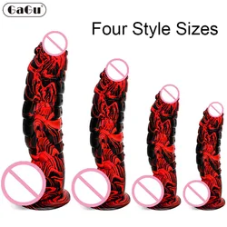 XXL Dildo Multicolor Styles Dinosaur Scales Penis With Suction Cup Female Adult Anal Sex Toys Real Huge Dick Women Strapon Shop