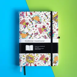 A5 Cartoon Dazzle Bullet Dotted Journal Elastic Band Hardcover Notebook 160gsm Dot Grid Planner