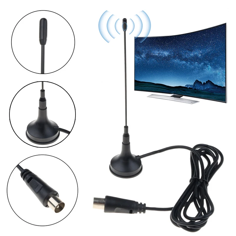 Antenna HDTV universale dvb-t Freeview 5dBi Antenna TV digitale ricevitore segnale interno ripetitore aereo CMMB ricevitori televisori