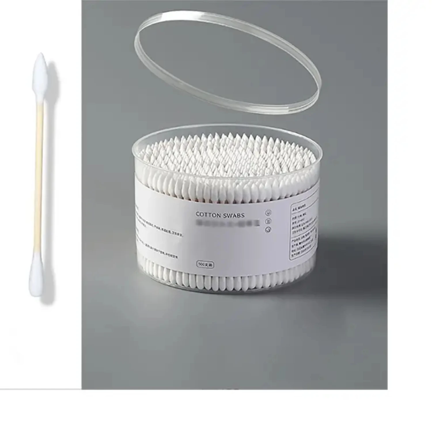 Disposable Eyelash Makeup Remover Cotton Swabs - 500PCS Cleaning Ear Tool and Sturdy Cleaning Wands for Precision Application an