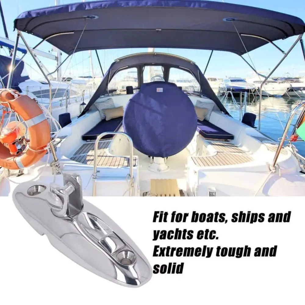 Solid 316 Stainless Steel Boat Swivel Deck Hinge Precision Swivel 360 Degree Rotation Marine Top Hardware