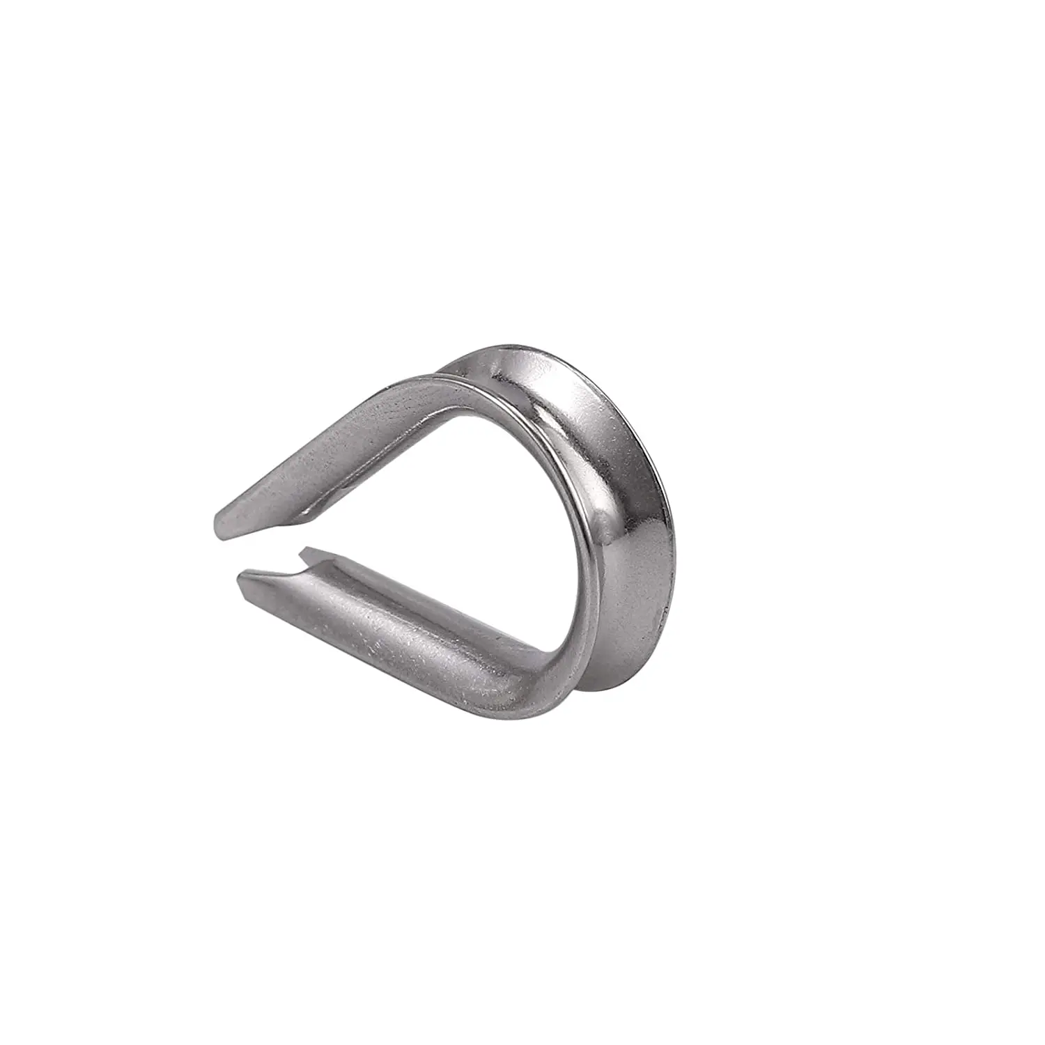 Cable Ferrule 100Pcs 1/8Inch Crimping Loop Sleeve Crimps 50Pcs M3 Stainless Steel Thimble Rigging for Wire Rope Cable