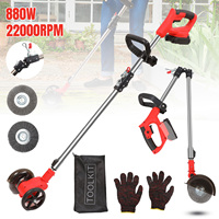 800W Patio Tile Weed Remover Foldable 70cm Adjustable 120-155cm 22000RPM Fit Makita B-Series Li-ion Battery for Patio Tile