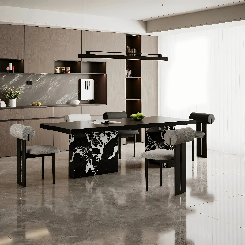 

Luxury Modern Dining Table Nordic Mid Century Lounge Service Dining Table Center Designer Mesas De Jantar Kitchen Furniture