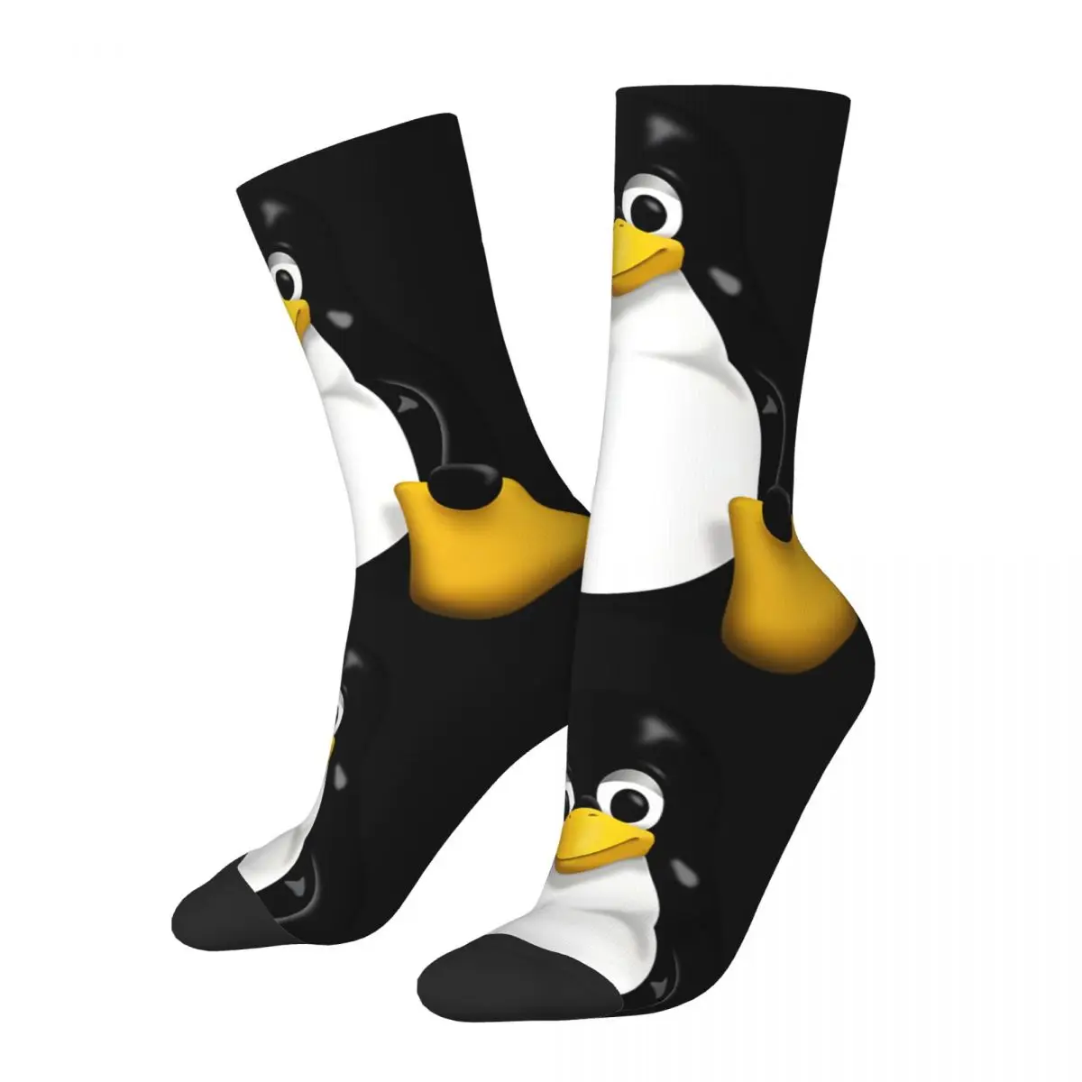 

Happy Funny Fun Men's Socks Retro Harajuku L-Linux Tux Mascot Hip Hop Novelty Pattern Crew Crazy Sock Gift Printed