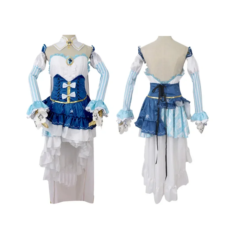 Miku 2021 anime Snow Miku costume cosplay wigs girl lolita dress Halloween Christmas party outfits full sets for women girls wa3