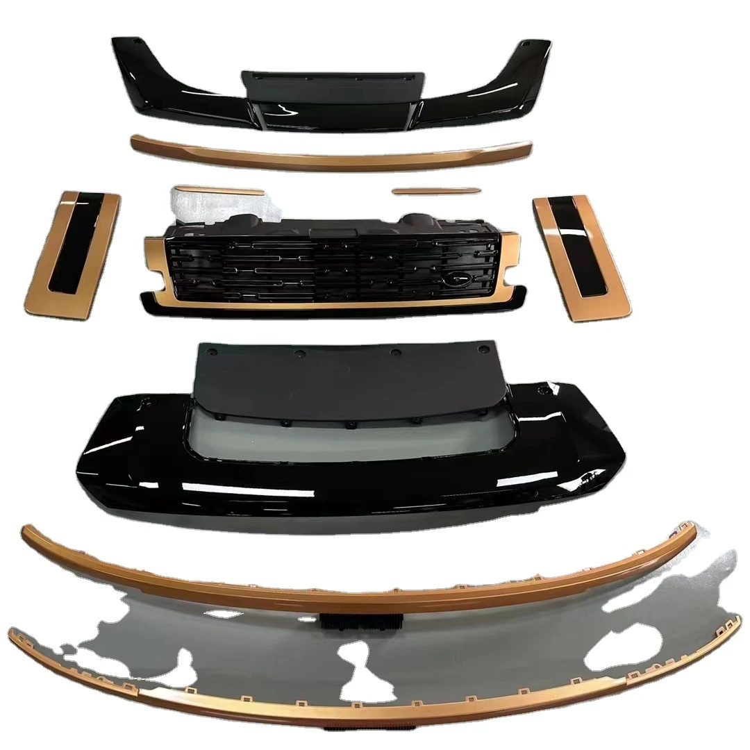 Gold Edition Car Exterior Decor Fender Grill for 2023 Land Rover / vogue