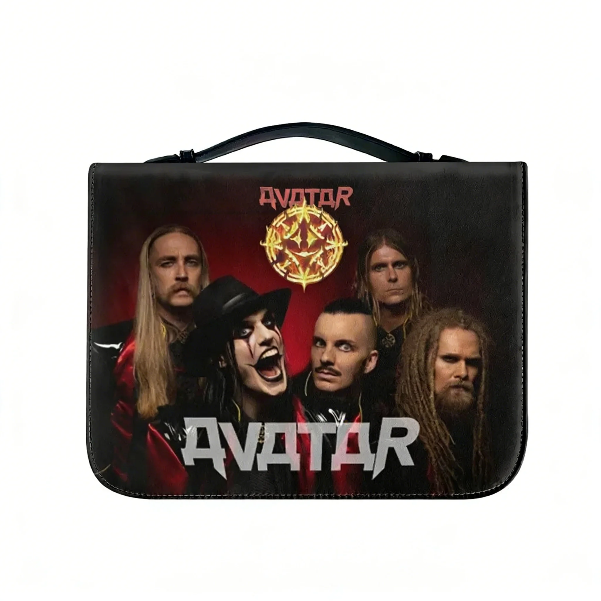 

Сумка для Библии с изображением группы Heavy Metal Rock Band, христианские подарки, персонализированный чехол для Библии, водонепроницаемая кожаная сумка с карманами, чехол-кейс.