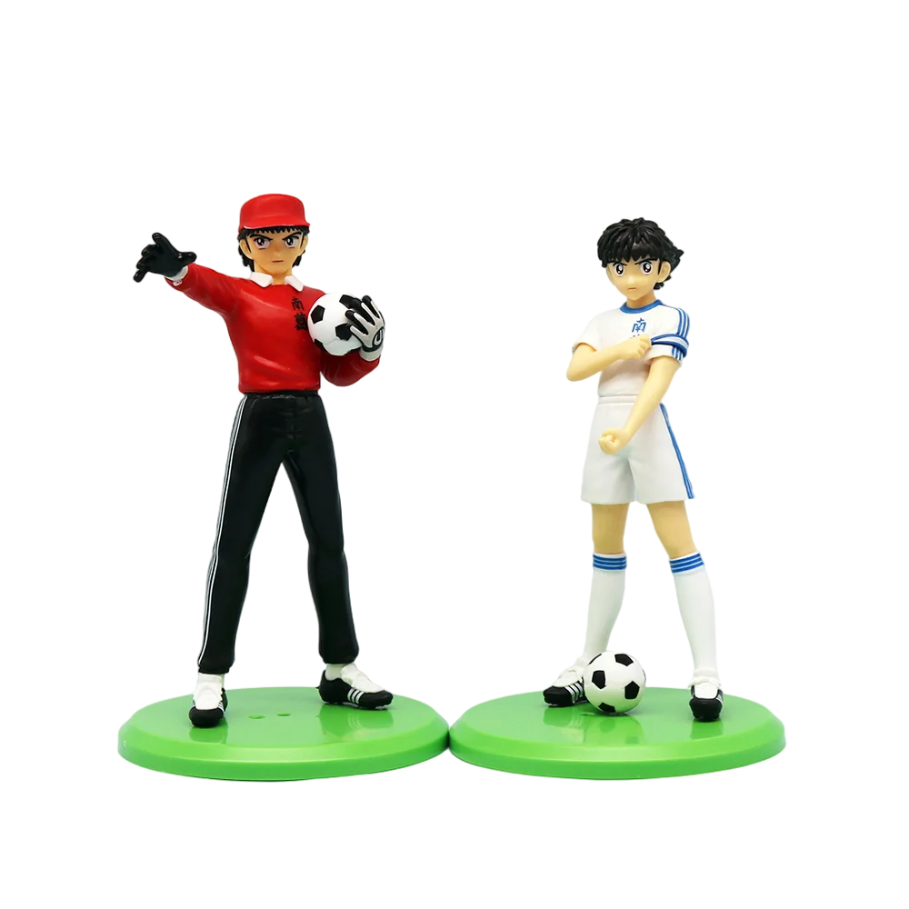 18cm Captain Tsubasa Anime Figure Ozora Tsubasa Action Figures Hyuuga Kojirou/Wakabayashi Genzou Figurine Collection Model Toys