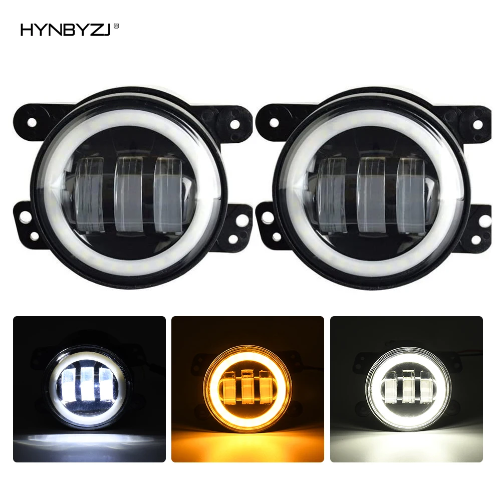 

HYNBYZJ 150W 4 Inch Round LED Front Driving Fog Lights for Jeep Grand Cherokee 2011-2013/Wrangler JK 2007-2018