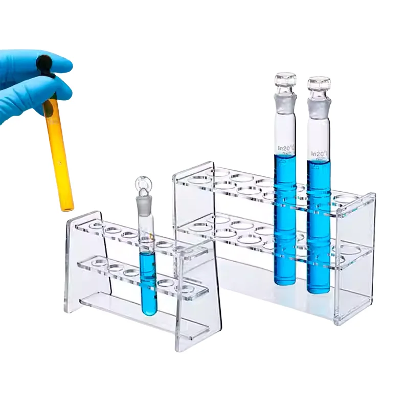 Tubo colorimétrico de vidro com plugue