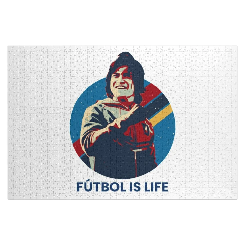 Futbol is life Jigsaw Puzzle Jigsaw For Kids Customizable Gift Animal Baby Wooden Puzzle