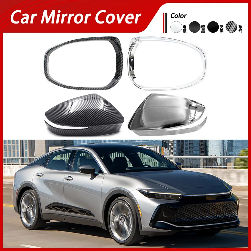 Carbon Fiber Reflectors for 23-24 Toyota Crown Signia Rear Mirror Cover Rear View Mirror Housing