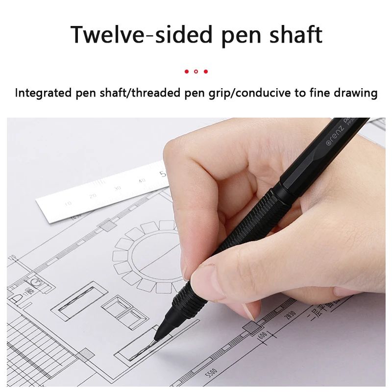 Pentel Orenznero metalowy ołówek automatyczny 0,5/0,3/0,2mm ciągły wkład końcówka teleskopowa Oreo lapiseira profesjonalne artykuły artystyczne — zdjęcie produktu 3