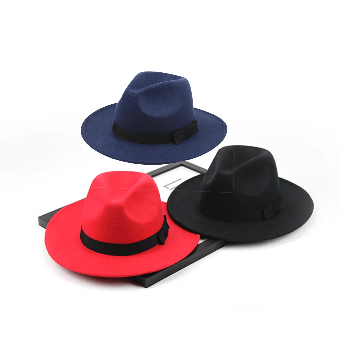 Caps for Men Wide Brim Jazz Hat Felt European and American Women Man Fashion British