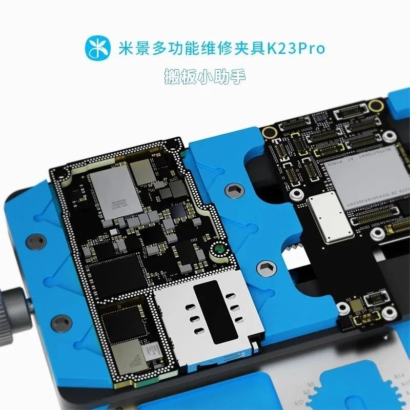 Mijing K23 Pro accesorio de soldadura PCB, placa PCB de doble eje, soporte de soldadura para teléfonos, placa base, CPU, pegamento, herramientas de reparación