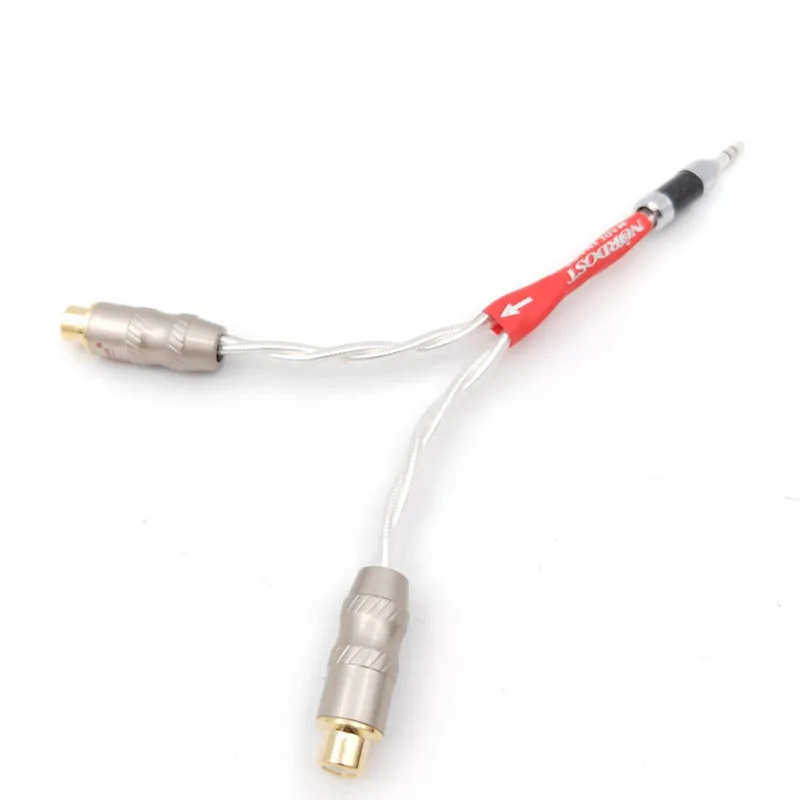 Music ribbon, fever 3.5 stereo mobile phone one point two audio cable to double RCA lotus female head extension cable