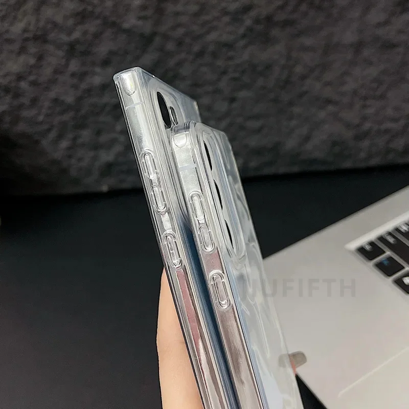Luxury Laser Matte Case For Samsung Galaxy S25 S22 S24 Ultra S21 S23 S24 FE A55 A15 A16 A35 A25 A53 A56 5G  Hard PC Phone Cover - náhled 4