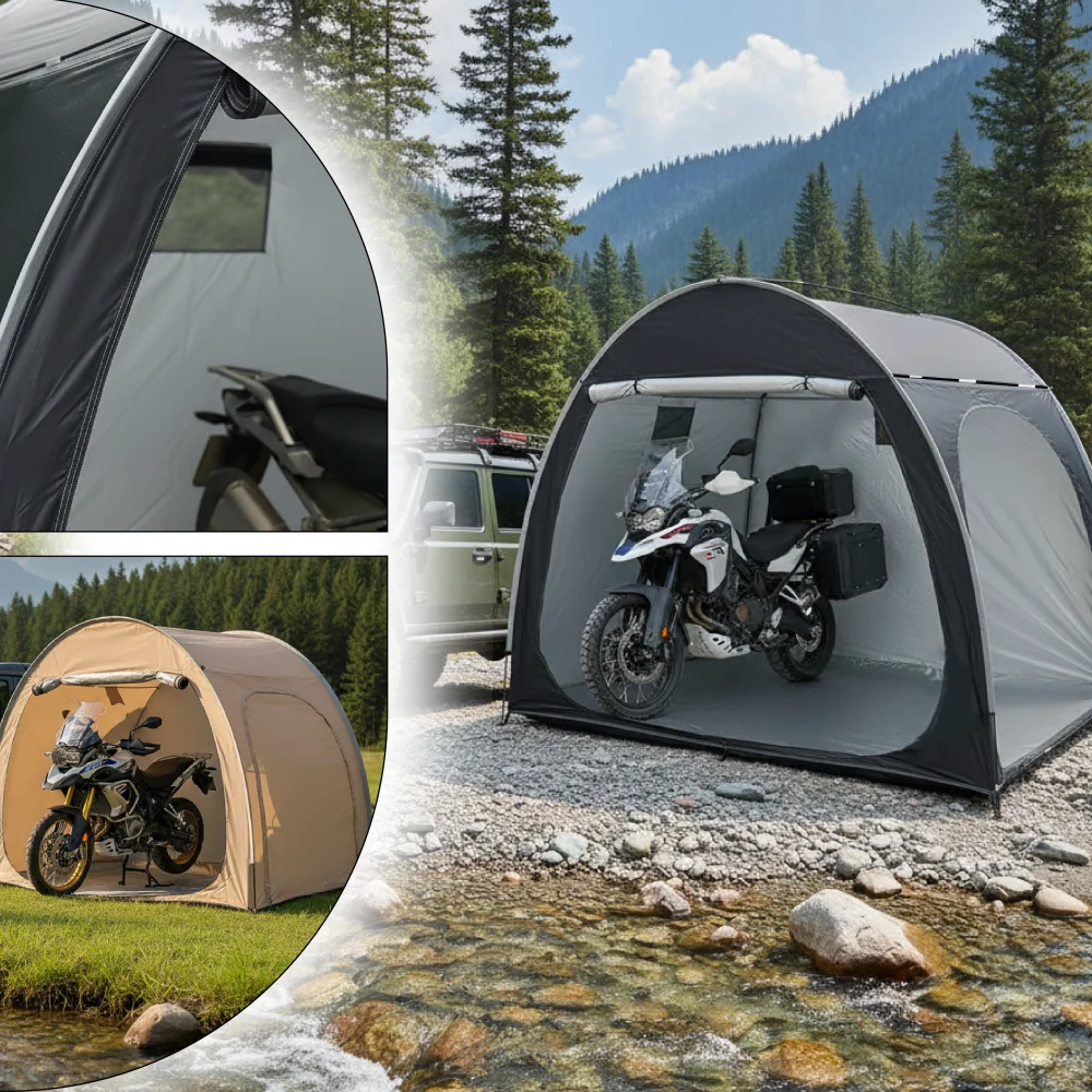 Portable Thickened Oxford Cloth Bike Shelter Private Travel Tent for Outdoor Hiking Cycling Camping And Travel