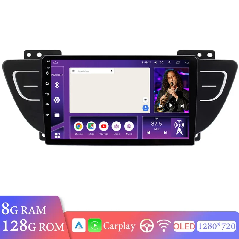 

4G Carplay Radio Android 14 For Geely Atlas NL3 2016-2020 Car Video WIFI IPS Touch Screen Multimedia DVD GPS Bluetooth BT Stereo