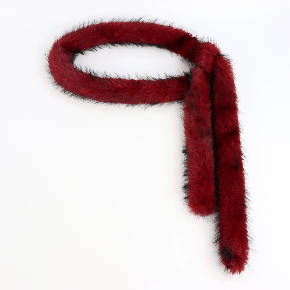 Ceinture de taille en peluche pour fille épicée, écharpe chaude en fourrure mignonne Y2K, Sexy, longue, fausse fourrure, accessoire de danse Punk, 180 cm, nouvelle collection
