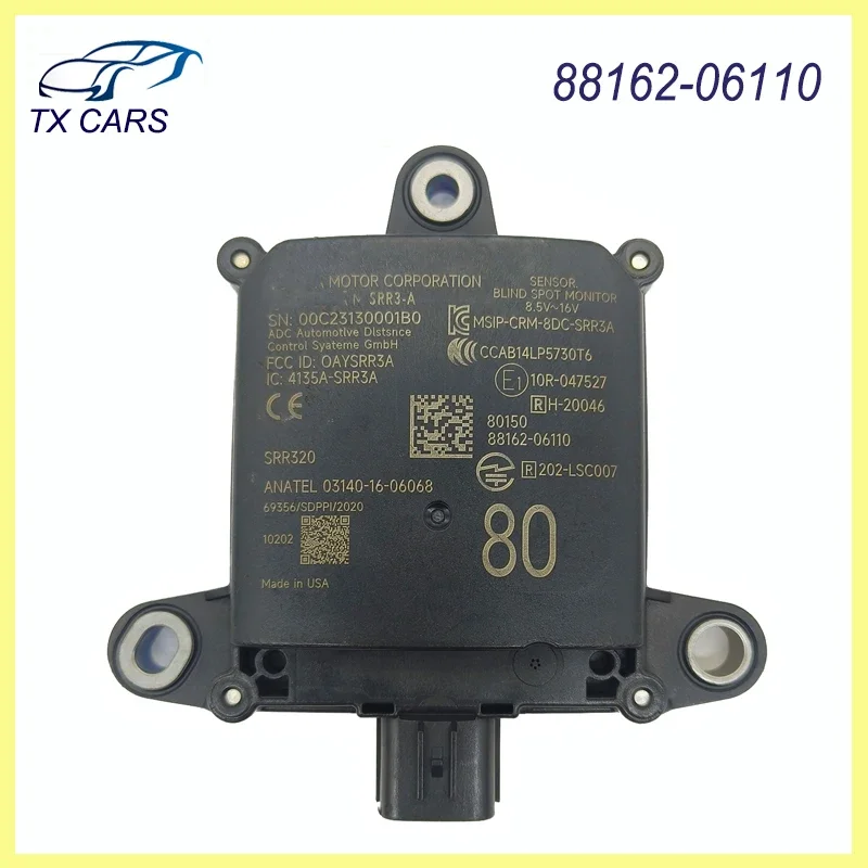 

88162-06110(80) Blind Spot Sensor Module Distance sensor Monitor for Toyota 2020-23 Lexus ES250 ES350 8816206110