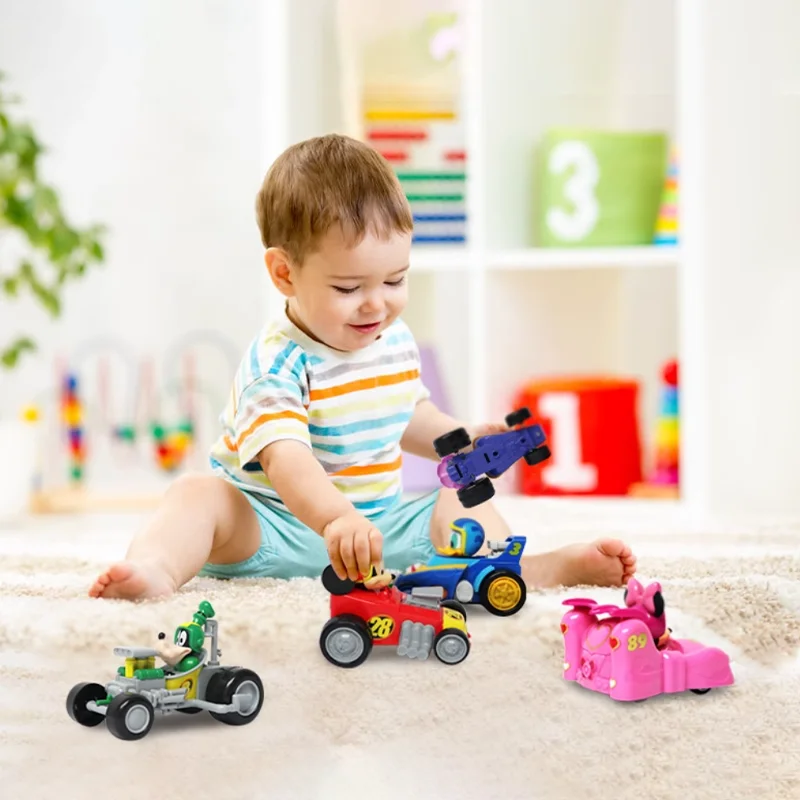 

Cartoon Disney Mickey Mouse Clubhouse Toy For Children Baby Inertia Slide Car Pullback Car Fall Resistant Kids Toy Birthday Gift
