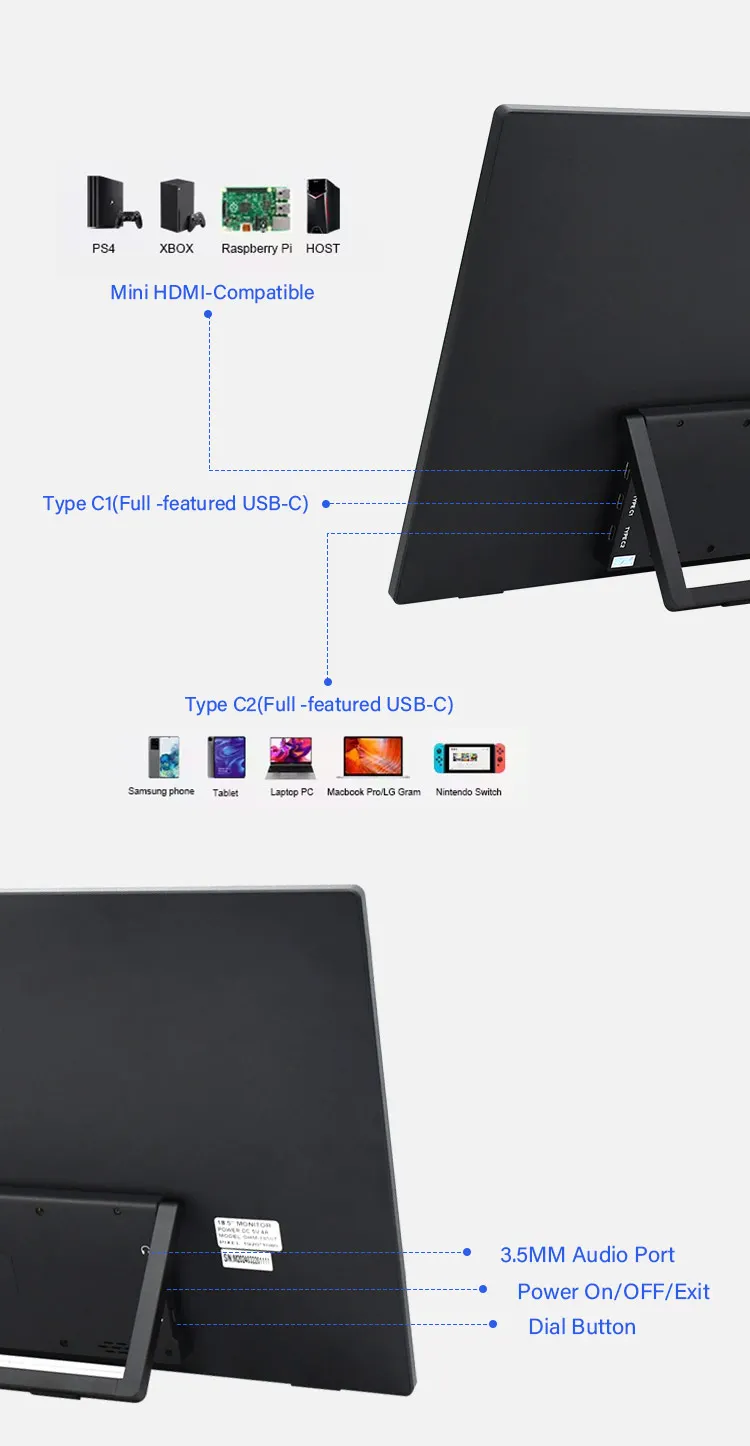 حار بيع المزدوج الثلاثي شاشة ثانية الألعاب LCD قابلة للتمديد كمبيوتر محمول لفون الكمبيوتر