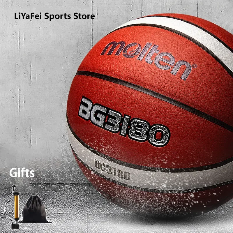 Molten Size 5 6 7 Basketballs Official Match Standard Balls Outdoor Indoor Basketball Youth Women Man Training Balls Free Gifts