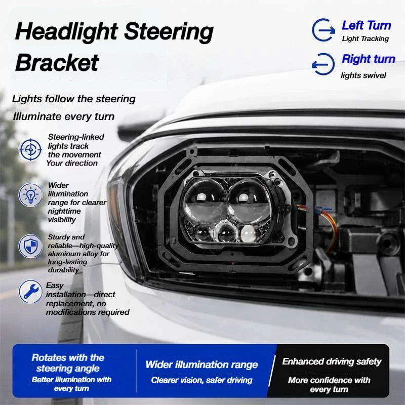 2pcs 3inch Automatic AFS Car Projector Lens Upgrade Adaptor Universal Headlamp Retrofit Kit For Hella 3R G5 Module
