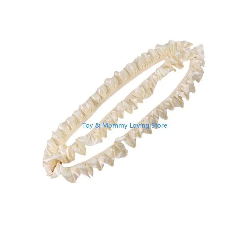 Y1QF كشكش حواف عربات الأطفال حلية لتقوم بها بنفسك معلقة الملحقات ديكور الدانتيل الديكور الرضع عربة عربة حلية #4