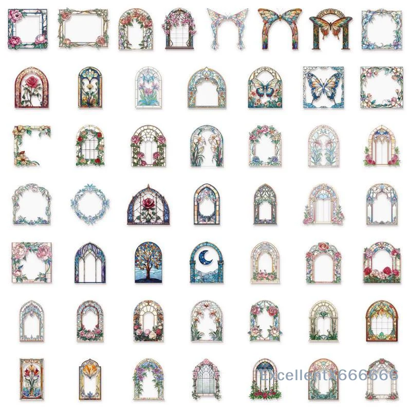 50 stuks vintage bloemensticke - Art Craft Notebook recensie en prijs