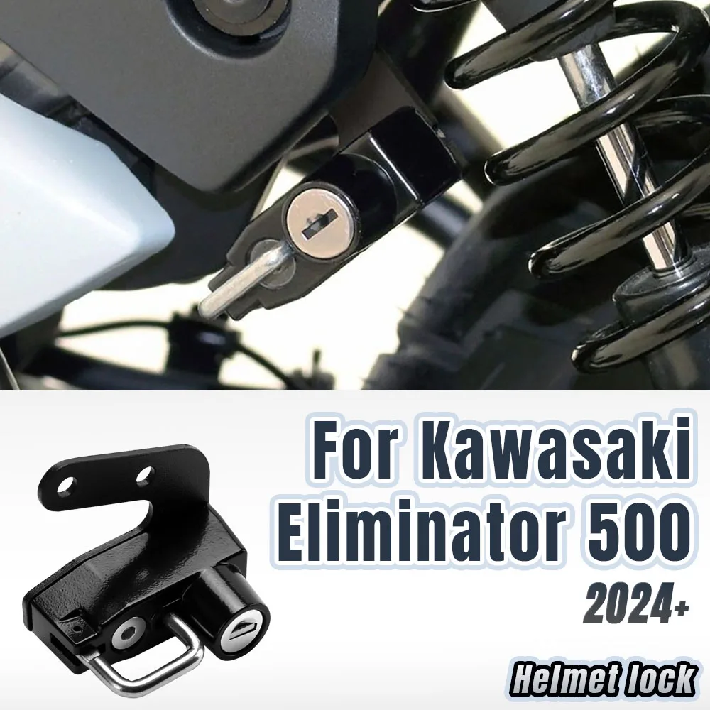 

For Kawasaki Eliminator 500 2023 2024 Helmet Lock Kit Helmets Security Anti-Theft Lock Rust-Proof Aluminum Alloy Accessories