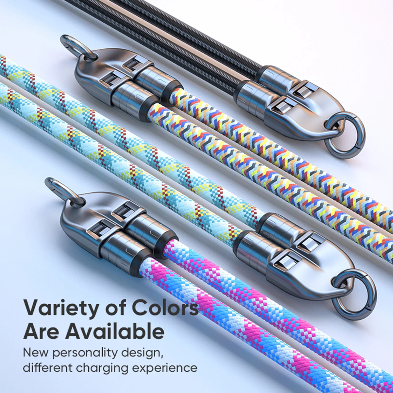 30cm Type-C to Type-C Cable with PD240W Fast Charging and Data Transfer USB C Cable Zinc Alloy Lock Buckle Nylon Braided for