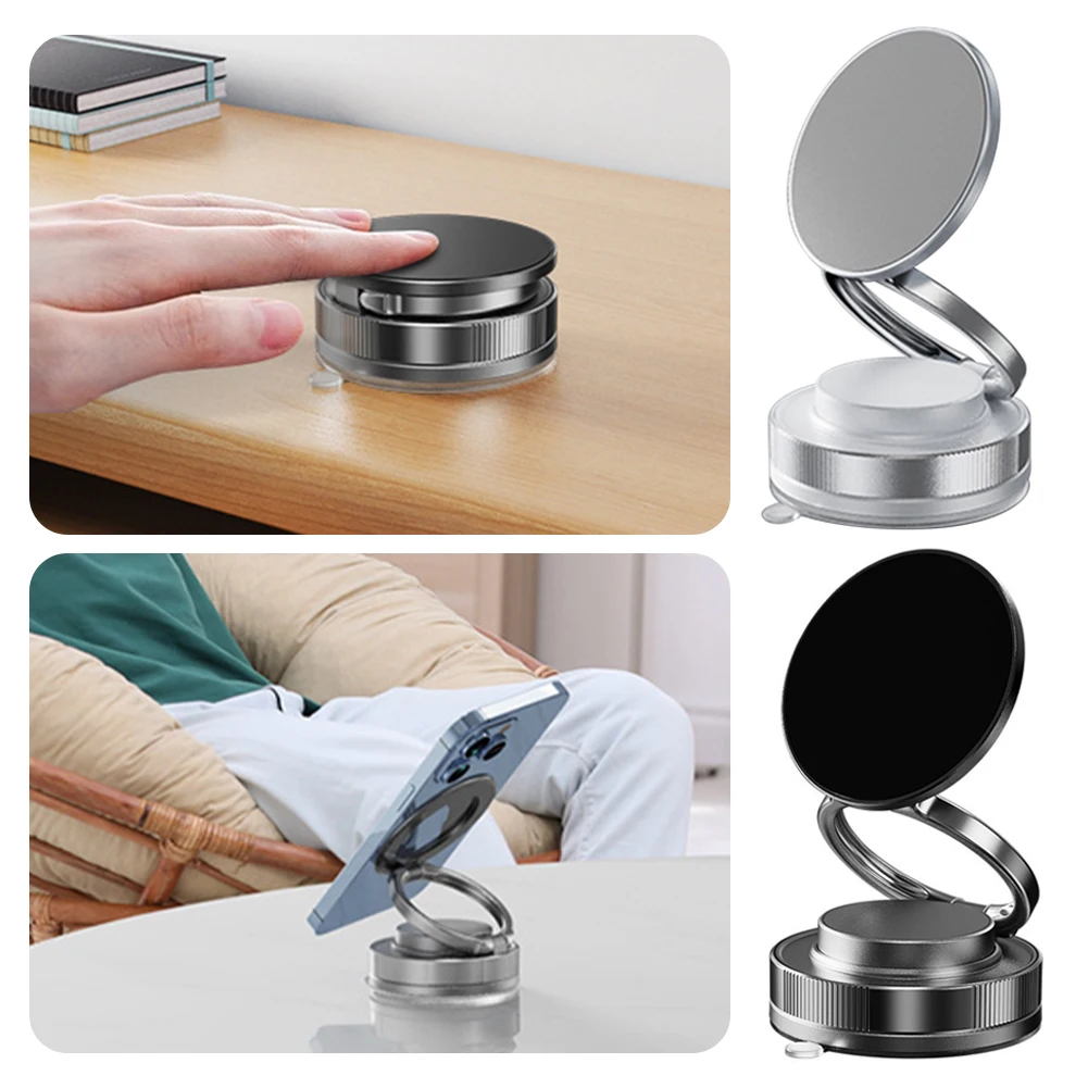 

Rotatable 360 Degree Magnetic Car Phone Mount Vacuum Suction Phone Holder for Navigation Driving