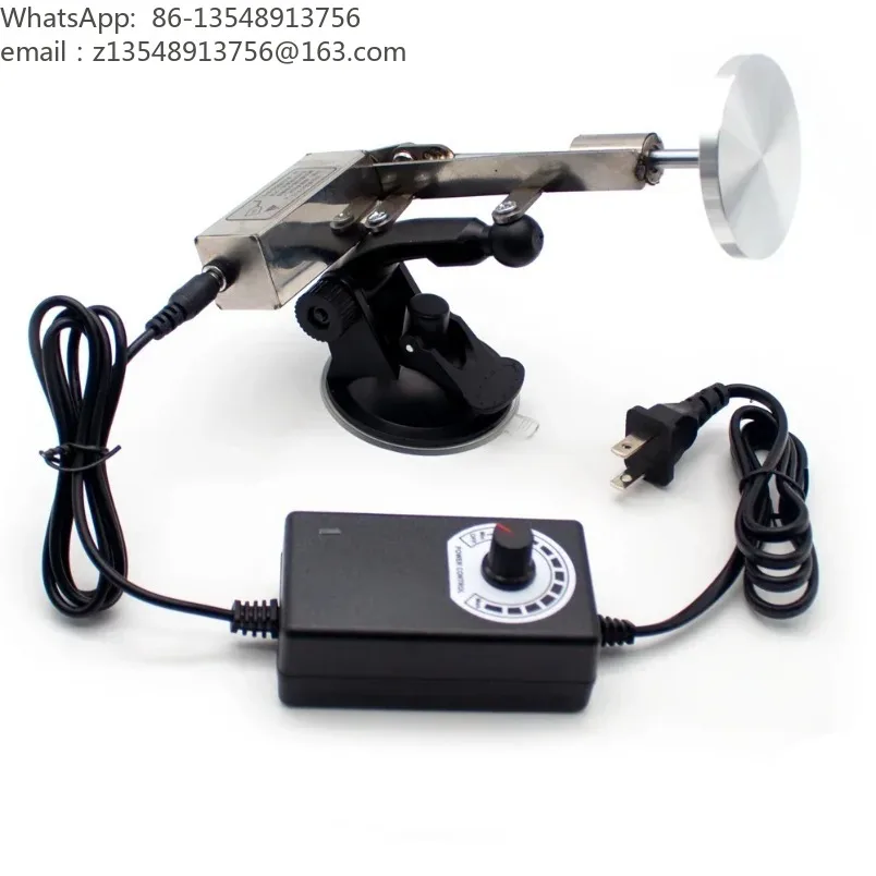 12V Mini Telescopic Linear Actuator 39MM Stroke 30-190RPM Adjustable Motor with 60MM Aluminum Plate Reciprocating Mechanism