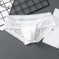 Men Summer Briefs Men's Summer Breathable 3d Pouch Briefs Soft Sheer Comfort Quick Drying Triangle Bikini Underwear for Male