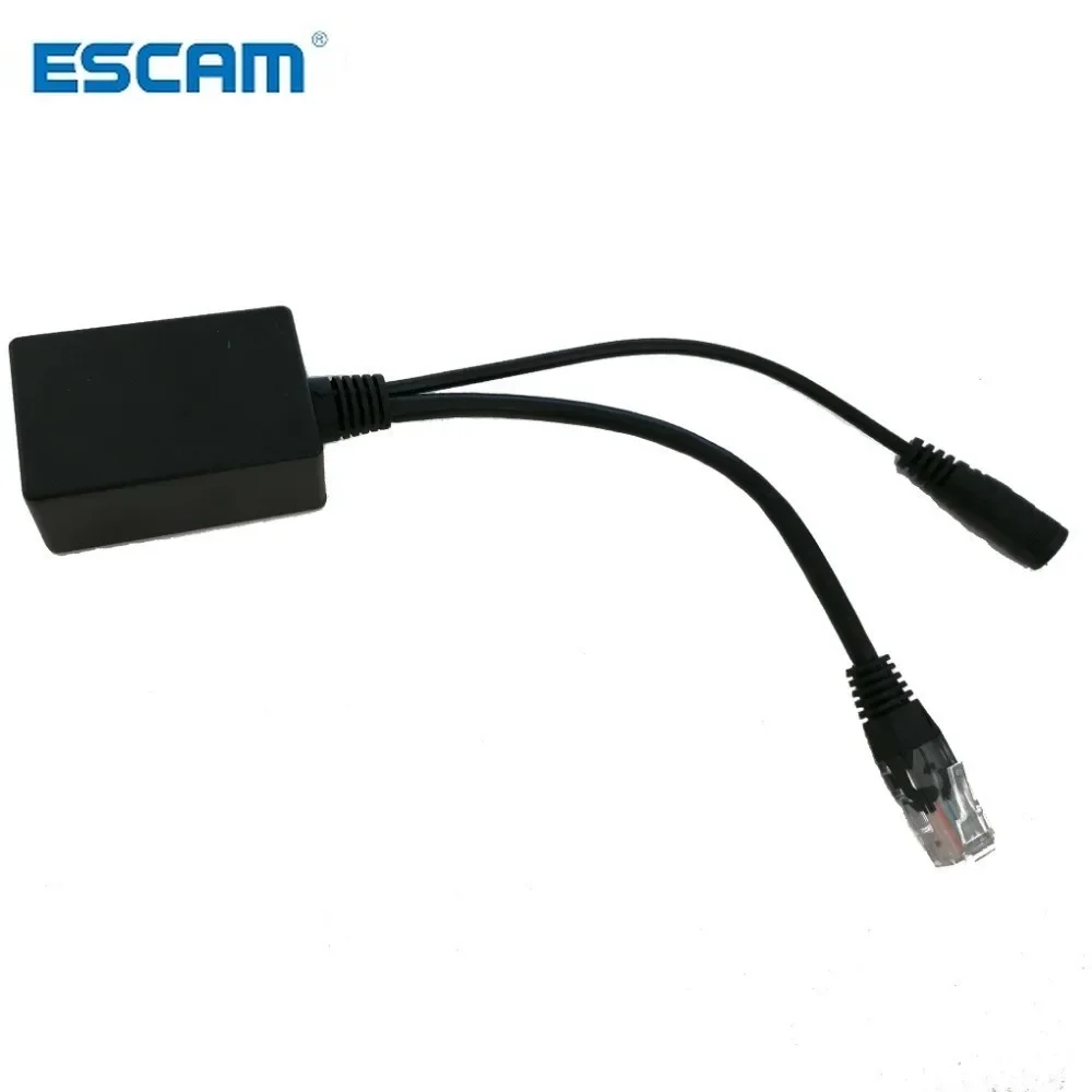 ESCAM Power Over Ethernet Output 48Volts PoE Converter for any 802.3af or 48V devices