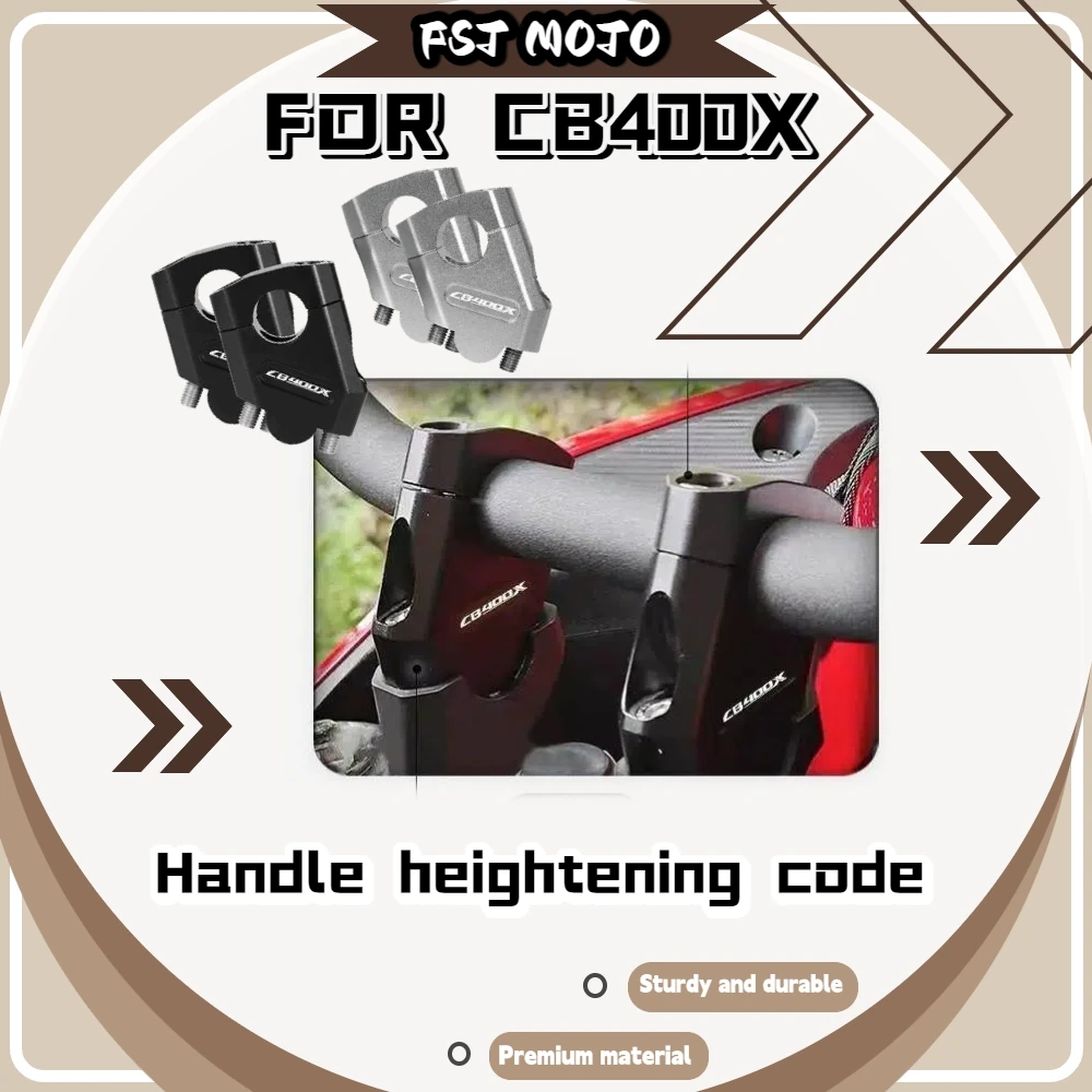 For CB 400X CNC Aluminum Handlebar Riser Pair Heighten Rearward Shift Ergonomic Motorcycle Handle Refit Accessories