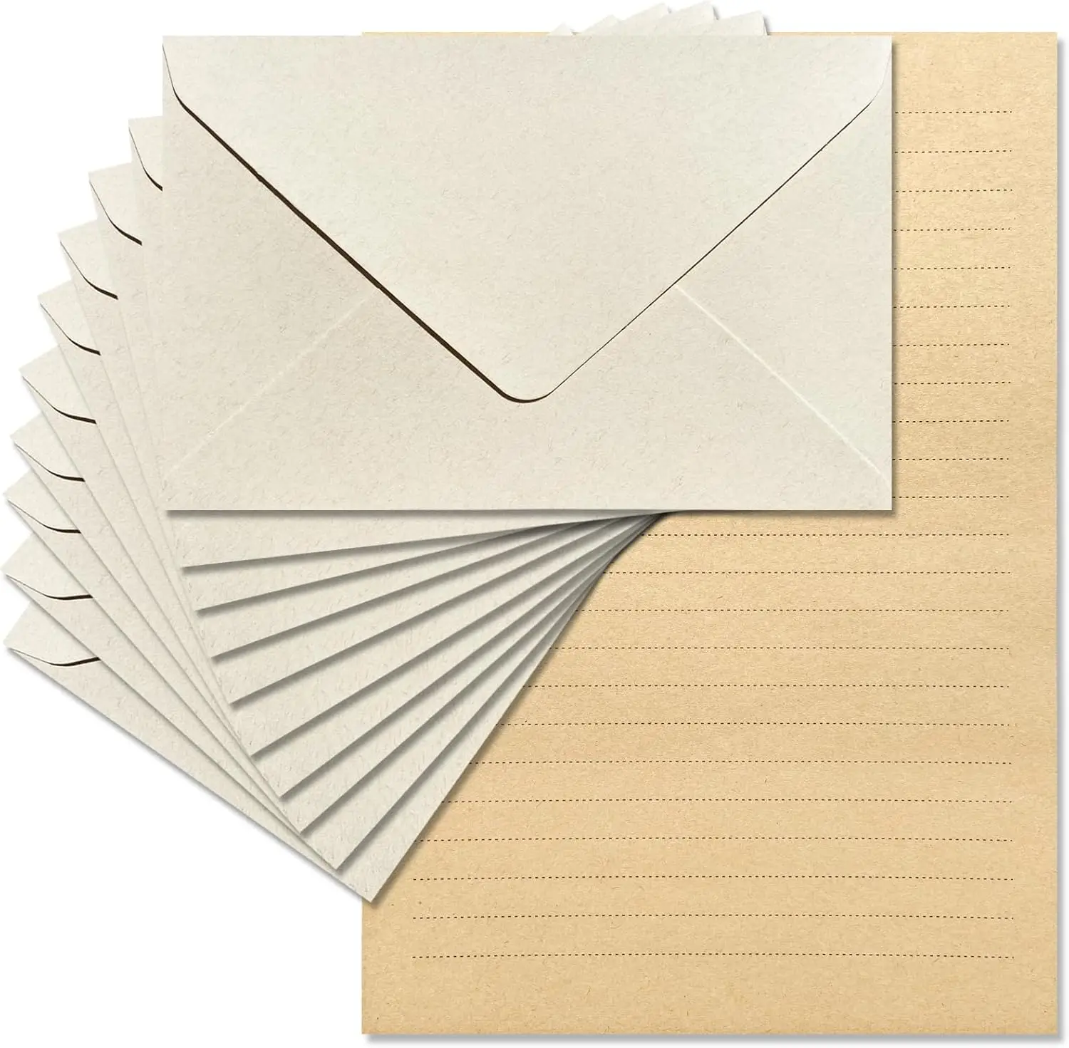 

Velvet-Touch Stationery Set with 24 Writing Sheets & 12 Envelopes for Love Letters and Party Invitations