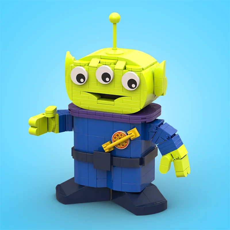 

NEW 375PCS Famous Toy storied Movie MOC Pizza Planet alien model DIY creative ideas child Toy Assembly Puzzle birthday Gift